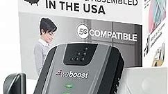 weBoost Home Room - Cell Phone Signal Booster | Boosts 4G LTE & 5G for all U.S. Networks & Carriers - Verizon, AT&T, T-Mobile & more | Made in the U.S. | FCC Approved (model 472120)