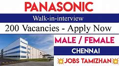 Panasonic Company Direct Recruitment 2024🔥 Chennai Jobs Today Openings 2024 |