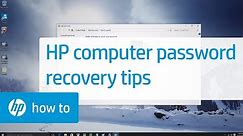 HP Computer Password Recovery and Tips: HP How To For You | HP Computers | HP Support