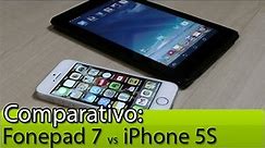 Comparativo: Fonepad 7 vs iPhone 5S | Tudocelular.com