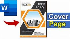 How to Insert Cover Page in Microsoft Word