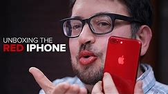 Unboxing the red iPhone 8 Plus