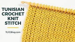 How To - Tunisian Knit Stitch [BEGINNER STITCH PATTERN + TUTORIAL] Crochet that looks like knitting!