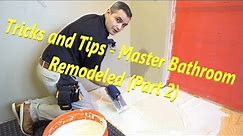 Master Bathroom Remodeled - Tricks and Tips/Job site protection, NuHeat uncoupling membrane (Part 2)