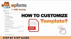 WPForms PDF (Drag and Drop PDF Builder Template)
