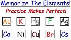 How To Memorize The Periodic Table Through Practice!