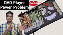 DVD player power Problem || how to fix dvd player no power. dvd no disc error