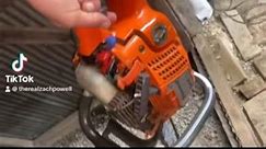 Tank vent can cause confusion! #husqvarna #chainsaw #chainsawrepair #346xp #chainsawlife