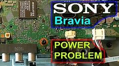 Sony Bravia 32" Smart LED TV Power Problem, No Light on The Screen & No Sound How to Repair it