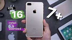 How to update iOS 16 on iPhone 7 plus 🍁|| How to get iOS 16 on iPhone 7 plus