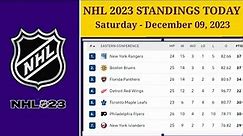 NHL Standings Today as of December 09, 2023 | NHL Highlights | NHL Reaction | NHL Tips
