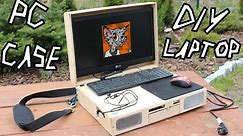 DIY homemade laptop pc custom plywood portable case