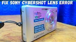 How to Fix Sony Cybershot Camera Lens Error