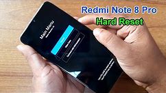 Redmi Note 8 Pro Hard reset
