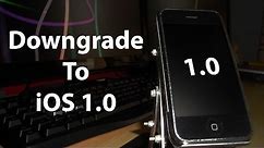 Downgrade Your Original iPhone 2G, Back To iOS 1.0 (Jailbroken & Unlocked)
