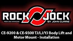 RockJock's Jeep TJ 1" Body Lift and 1" Motor Mount Lift Installation