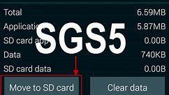 Samsung Galaxy S5: How to Move Apps To Micro SD Card