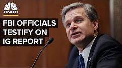FBI Officials Testify Before Senate on Inspector General Report — June 18, 2018