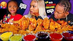 6X SPICY MEGA PRAWNS "NO REACTION CHALLENGE" CHICKEN WINGS & FRIED SEAFOOD BOIL MUKBANG QUEEN BEAST