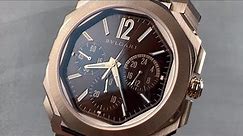 Bulgari Octo Finissimo Chronograph GMT Rose Gold 103468 Bvlgari Watch Review