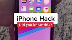 iPhone hack I guarantee you didn’t know!📱 #iphonetricks #iphone #iphonehack #trending #viral #foryou #fyp #lifehacks