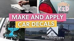 How to Make & Apply Car Decals with Your Cricut | Beginner Friendly