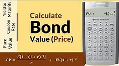 Calculating Bond Value (Price) | Formula | Excel | BA II Plus calculator