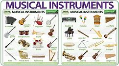 Musical Instruments Vocabulary - Names of musical instruments in English