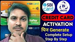 SBI IRCTC RUPAY Credit Card Activation | Pin Generate | SBI Credit Card Activation | HEV FIN23 🤔