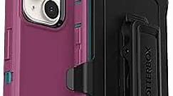 OtterBox iPhone 14 & iPhone 13 Defender Series Case - CANYON SUN (Pink), rugged & durable, with port protection, includes holster clip kickstand