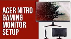 Unboxing Acer Nitro Gaming Monitor, Setup and Testing (Model VG240YS )