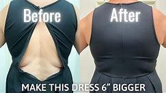 How to Make Dress Bigger by Adding Fabric