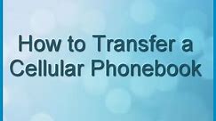 Panasonic - Telephones - Function - Link to Cell feature. How to Transfer a Cellular Phonebook