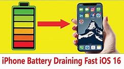 How do I fix my iPhone battery draining while charging? / iphone battery draining fast after ios 16,