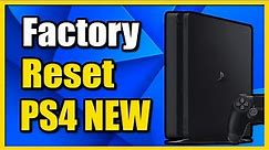 How to Factory Reset PS4 from Safe Mode (Initialize PS4)