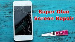 Repair A Phone Screen With Super Glue📱
