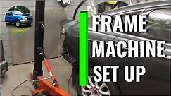 Frame Machine Set Up - What Holds the Car in Place While Pulling?