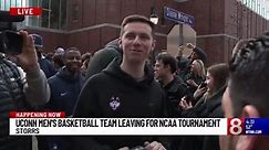Fans send off UConn men’s basketball team to NCAA Tournament