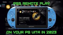 PS5 Remote Play on PS Vita 2023