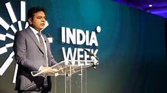 Minister KTR speaking at Ideas for India conference, held as part of India Week, in London.