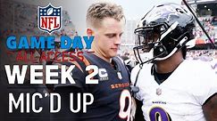 NFL Week 2 Mic'd Up, "you gotta learn how to catch" | Game Day All Access