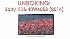 Unboxing Sony 40W605B (W605B) HDTV