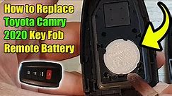 How to Replace Car Key Fob Remote Battery for Toyota Camry 2020 to 2023