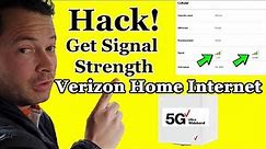 ✅ Show Cellular Signal Strength Hack! Verizon 5G Home Internet New Cube Gateway - ASK-NCQ1338