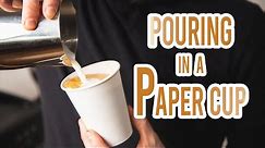 Latte Art Tutorial - How to make Latte Art in a Paper Cup