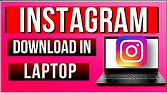 How to Download Instagram in laptop || Install Instagram For PC windows 10