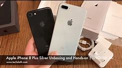 Apple iPhone 8 Plus Silver Unboxing and Hands on | ENGLISH 4K