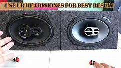 Skar Audio SK69 6x9 VS Alpine SPS-619 Best 6x9 speaker sound and bass test