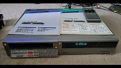 Sony SL-F11 Japanese Betamax VCR Overview - LINEAR Stereo Beta deck!