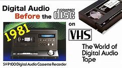 Technics SV-P100 - Digital Audio on VHS tapes - in 1981